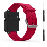 Eway Compatible Garmin vivoactive Band,Soft Silicone Replacement Band for Garmin vivoactive Watch,Not fit Garmin vivoactive hr (Red)