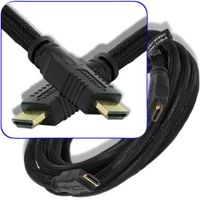 10 Ft foot High Speed HDMI Cable 24awg Heavy Duty(Mesh Net Jacket) for HDTV PlayStation XBox Blu-ray - CL2 Rated Cord by ShopBox®