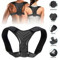 LiboboAdjustable Posture Corrector Back Shoulder Support Correct Brace Belt Men Women Gold