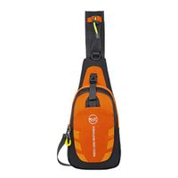 Fashionhe Outdoor Sports Chest Pack Men's Shoulder Bag Fashion Crossbody Handbag Outdoor Backpack(Orange)