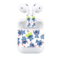 Bellagione Cartoon Character Theme Airpod Sticker AirPod Accessories Portable&Protective PVC Skin Cover Apple Airpod (Stitch)