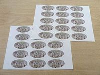 Minilabel Pack Of 30 Meerkat, 51X25mm Oval Seal Labels, Stickers For Craft, Decoration, Gift Wrapping, Presents, Envelopes, Bags Or Cards