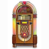 Rock-Ola Bubbler CD Jukebox in Walnut with Bluetooth - Holds 100 CDs