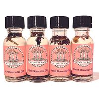 Four Elemental Oils Set Hoodoo Voodoo Wicca Pagan Conjure