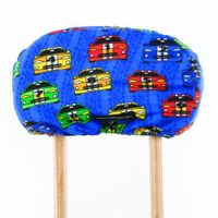 Crutch Caps Children Underarm Crutch Pads, Royal Bllue/Red/YellowithGreen/Black/White, Race Cars, Child/Small