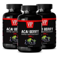 Energy for Women - ACAI Berry 1200MG - Best ANTIOXIDANT - Increase Metabolism - Immune Booster - acai Berry Cleanse - 3 Bottles (180 Capsules)