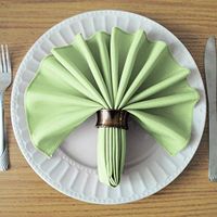 UNIWARESAL Pure Cotton Napkins 18 inch for Dinner Table, Restaurant, Wedding, and Regular Home Uses Ultra Soft Cotton Fabric Pack of 100 - Sage