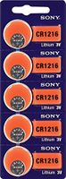 Sony Lithium 3V Batteries Size CR1216 (Pack of 5