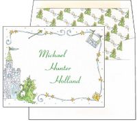 Dragons and Castles Printable Note Cards