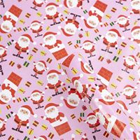 ZGstore 3 Rolls Christmas Gift Wrapping Paper - Size 19.69 x 11.81 inch - Tissue Paper Gift wrap Christmas Retro Pattern Santa Claus Snowman Snowflake for Kid, Xmas Tree (C)