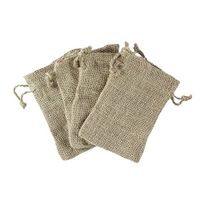 Super Z Outlet Natural Color Burlap Bag with Drawstring Closure for Arts & Crafts Projects, Gift Packaging, Presents, Snacks & Jewelry (50 Pack) (4" x 6")