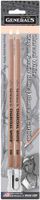 General Pencil 5582BP Charcoal White Pencils 2/Pkg-2B
