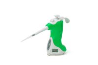 VistaLab 1065-0125 Ovation Single Channel Electronic BioNatural Pipette, 2-125 microliter Volume, 0.5 microliter Graduation Interval, +/-0.8% Accuracy, Green