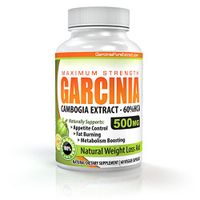 Premium Garcinia Cambogia Extract 500mg with 60% HCA 60 Capsules (1-Bottle Special) - 1 Months Supply Made in The USA. ** New and Improved Formula