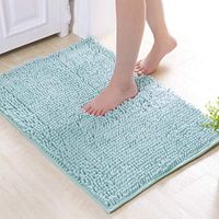 GHHZZQ 2 Pieces Bathtub Mat Non-Slip Breathable Absorbent Superfine Fiber Bathroom Rugs Foot Pad, 4 Colors, 3 cm Thick, 6 Sizes (Color : G, Size : 60x90cm)