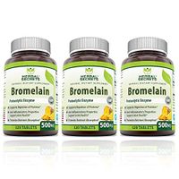 Herbal Secrets Bromelain 500 Mg 360 Tablets (Non-GMO)- Proteolytic Enzyme* Anti-Inflammatory Properties* Support Joint Health* Promotes Nutrient Absorption*