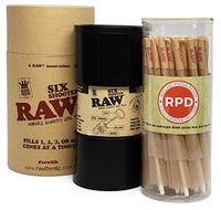 RAW Six Shooter Cone Filler with 50 RAW Classic King Size Cones