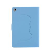 MeiLiio ipad case PU Leather Lightweigh Multi-Angle Viewing with Auto Wake-Sleep Solid Color Smart Cover for kids iPad Mini 1/ Mini 2/Mini 3/Mini 4 (Light Blue)