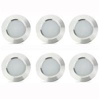 12V Recessed Light for RV Camper Van Trailer - 3W Neutral 4000K 270 Lumen Low Voltage (6 Pack)