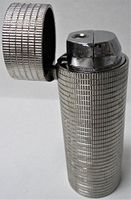 6 Eclipse Quarter Roll Novelty Lighters, Green Torch Flame, Refillable Butane Lighter, Child Resistant 1344-6