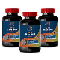 antiaging Diet - Anti-Gray Hair 1200MG - Saw Palmetto for Skin - 3 Bottles (180 Capsules)