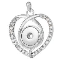 Charm Crystal Alloy Pendant Snap Chunk Button Fit For Noosa Necklace NSDZ14 Prom Beautiful For gift Lovely Cheap Elegant Women Aesthetic Fashionable Womens