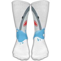 Unisex Shark With Open Mouth Funny Cute Novelty Cotton Socks