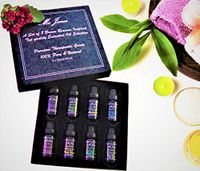 Essential Oil Set of 8 x 10ml 100% Pure Quality Grade for Massage, Aromatherapy, Humidifier & Diffuser, Rosemary, Lemongrass, Orange, Lavender, Eucalyptus, Tea Tree, Frankincense & Peppermint