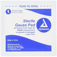 Medique Products 60673 Sterile Gauze Pads, 2-Inch By 2-Inch, 25 Per Box
