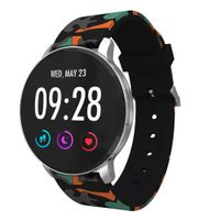 Fitness Watch,1.3 Inch 240240 Tempered Glass Screen Smart Watch Waterproof Sports Band Fits iPhone X with Heart Rate Sleep Monitoring for Women Men,Boens