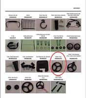 Medline Walker Front Wheel - Fits MDS86825 Rollator - 1 Each
