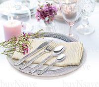 buyNsave Hammered Effect Looks Like Silver Elegant Heavyweight Plastic Forks 20 Count