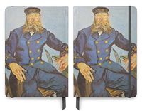 Van Gogh Art - PU (Vegan) Leather A5 Notebook - Lined Pages - Joseph Roulin