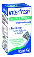 HealthAid Interfresh 60 ct, Soft Gel Capsules, Fights Bad Breath and Aids in Digestion