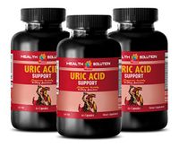 Brain Memory - URIC Acid Formula - Support Kidney Function - Green Tea for Weight Loss - 3 Bottles (180 Capsules)