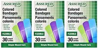 Neon Colored Flexible Adhesive Bandages, 90-Count