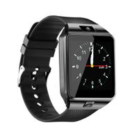 Qidoou Smart Watch Bluetooth Fitness Tracker Android iOS Compatible Smartwatch of SIM SD Card Slot, Waterproof Pedometer Sleep Calorie Monitor Call/Message Music Clock for Women Kids Men (Black)