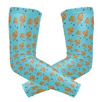 Playing Dog Purebred Puppy Unisex Arm Sleeve UV Protection Arm Compression Sleeve Skin Protection Sport Arm Cooler Sleeve for Running Hiking Jogging Motorcycling Climbing Camping