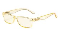 Eyekepper Computer Readers UV Protection, Anti Glare, Anti Blue Rays Reading Glasses (Yellow/Light Yellow Tinted Lens) +1.25