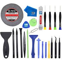 MMOBIEL 24 in 1 Professional Repair Toolkit Screwdriver Set incl 2mm Adhesive Tape for Various Smartphones and Tablets