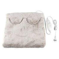 Cliramer Heating Pad, Electric Heated Foot Warmer - Auto Shut Off, Ultra Soft Flannel Heat Therapy Wrap Extra Large for Feet, Back, Waist, Abdomen with Extra Long Cord, 15" x 15" (Coffee)