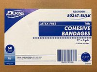 Cohesive Bandages Self Adhesive Wrap 3"x5yds by Dukal - Case of 60