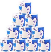 Toilet Paper Rolls Degradable 3-Ply Silky & Smooth Soft Family Daily Use Tissue For Home & Kitchen (10 Rolls)