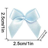 20 Color Pre-Tied Lightblue Satin Gift Bows (Pack of 50)