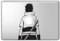 Uchiha Sasuke Apple on Back Naruto - Apple Macbook Laptop Vinyl Sticker Decal