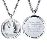 PROSTEEL Personalized Customize Flying Bird,Diffuser Necklace,Locket,Aromatherapy Necklace,Stainless Steel Essential Oil Diffuser,Essential Oil Necklace,Womens Jewelry,Valentines Christmas Day