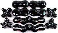 Advanced (Onyx)(Set of 10) Ultra-Smooth Synergy Stone Hot Stone Massage Tools - Pro Kit for Full Body Massage - Relaxing and Therapeutic Deep Heat - Free YouTube Training Videos