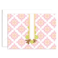 Signature Line Honey Bees Note Card (1 Folded Note Card + 1 Envelope) in White | Rungtong & Co. Stationery Line