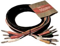 Hosa Insert Snake 1/4 Inch TRS to Dual 1/4 Inch TS - (9.75 Feet) (Black)