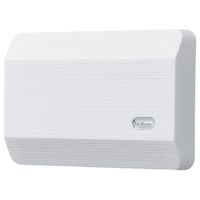 Broan-NuTone LA11WH Plug-In Doorbell Kit, Decorative Wired Two-Note Door Chime for Home, 2.38" x 8.13" x 5.5", White